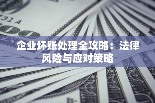 武汉企业坏账处理全攻略：法律风险与应对策略