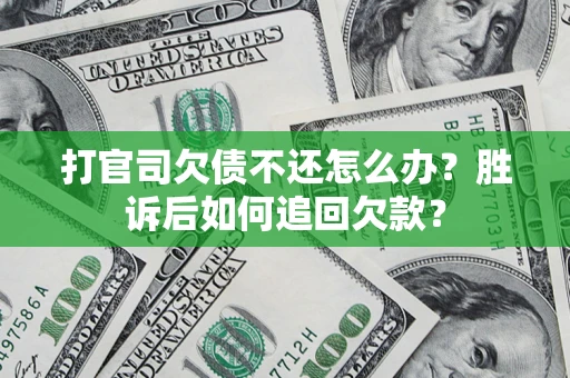武汉打官司欠债不还怎么办？胜诉后如何追回欠款？